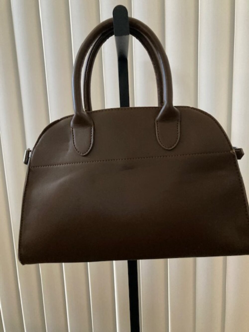Dark Brown Leather Tote